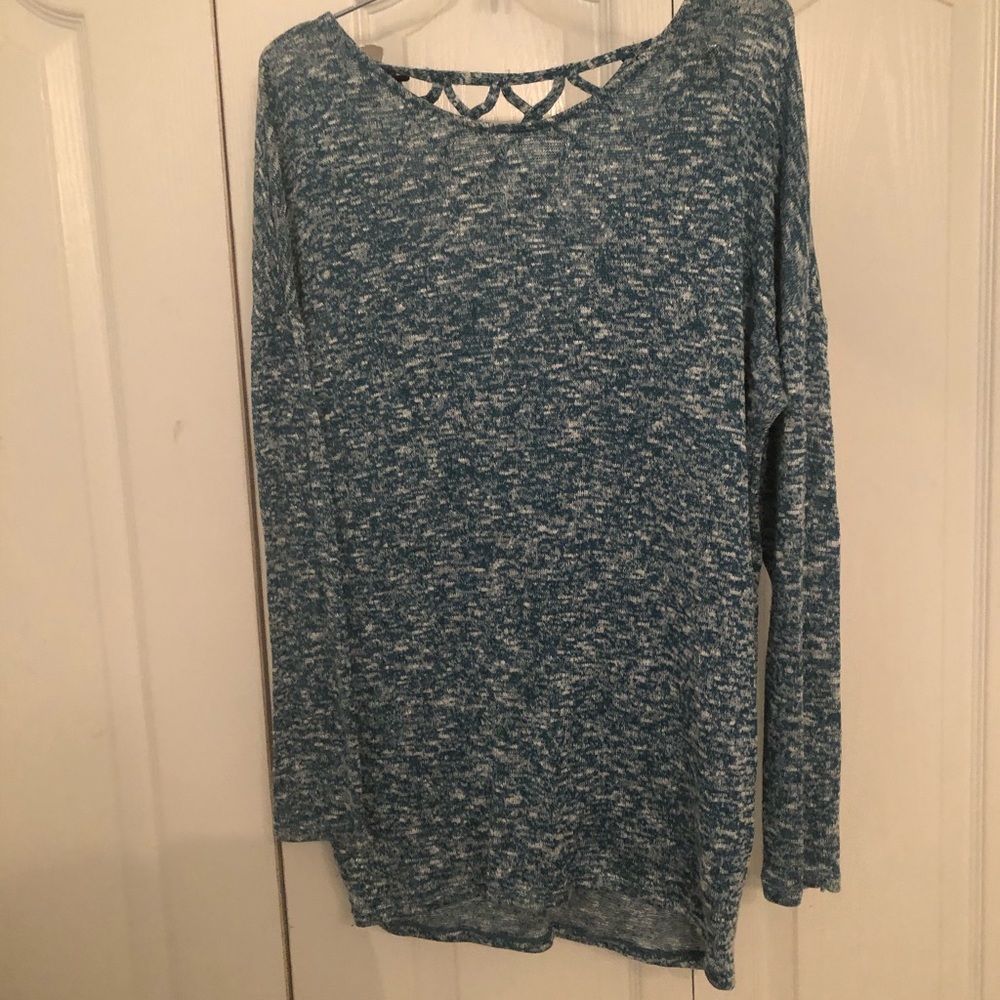 Blue knit sweater!